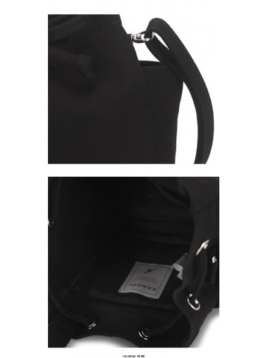 Kangol Sally Canvas Bucket Bag- Black 3810